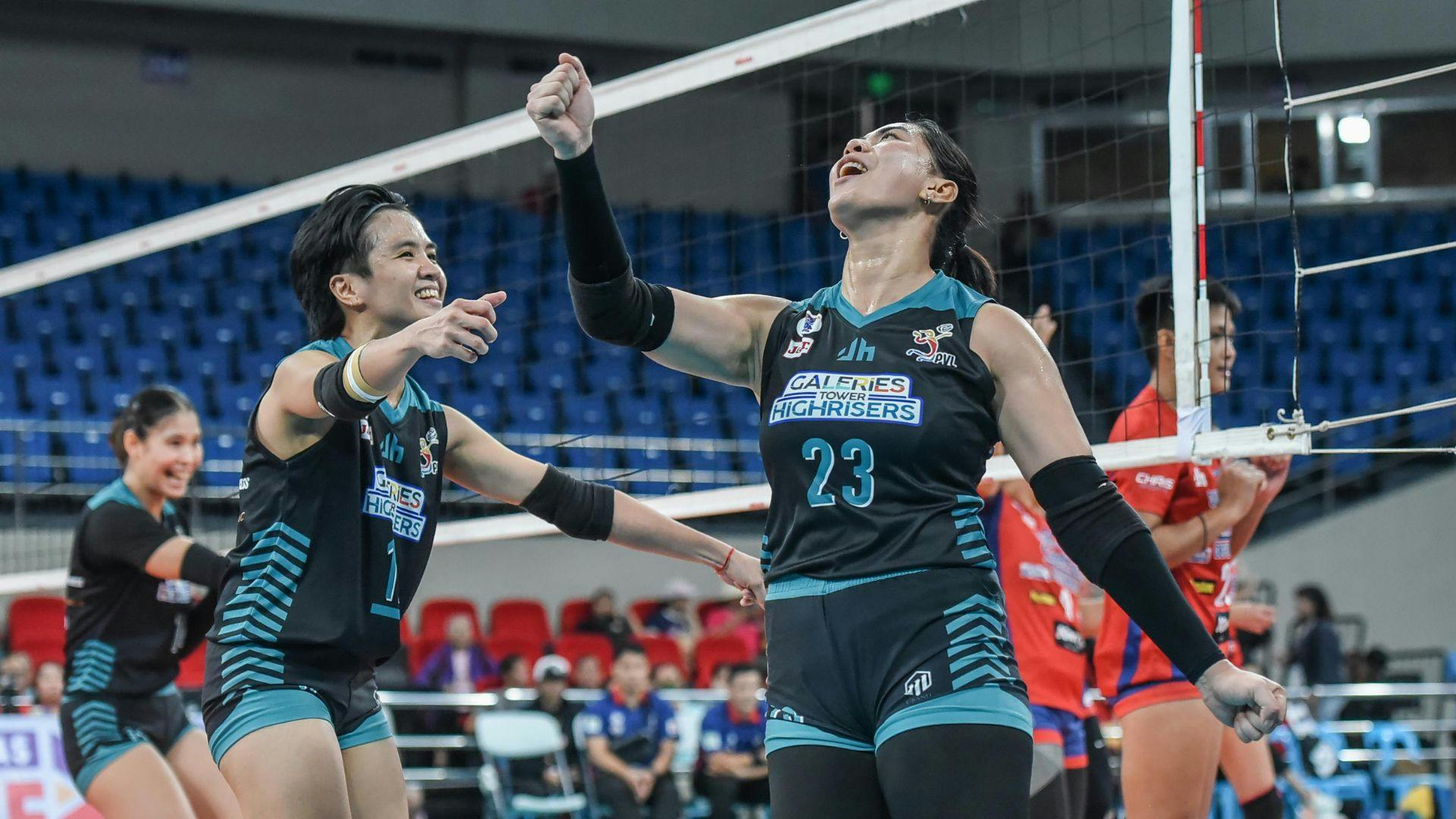 ‘Feel namin championship ito’: Galeries finds elusive first win in PVL after overcoming Gerflor in five sets